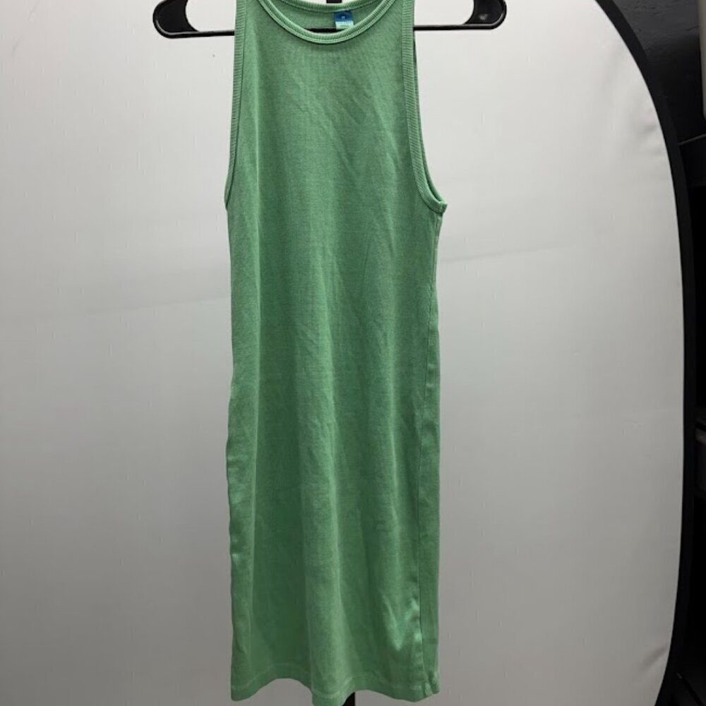 Old Navy Green Ribbed Dress